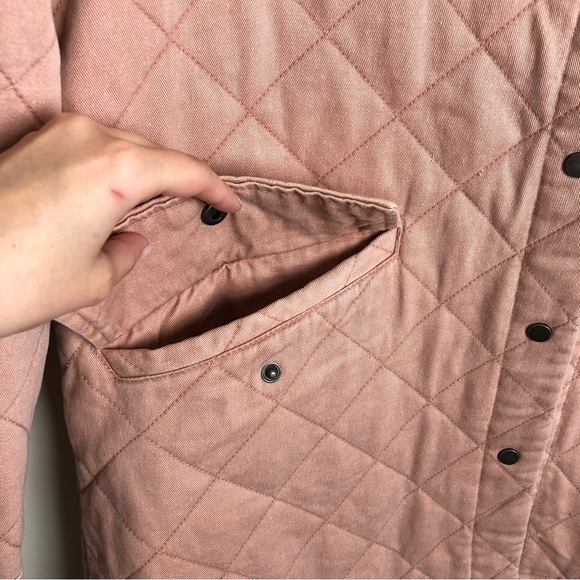 JOIE Pink Quilted Shacket Style Jacket - Picture 3 of 6
